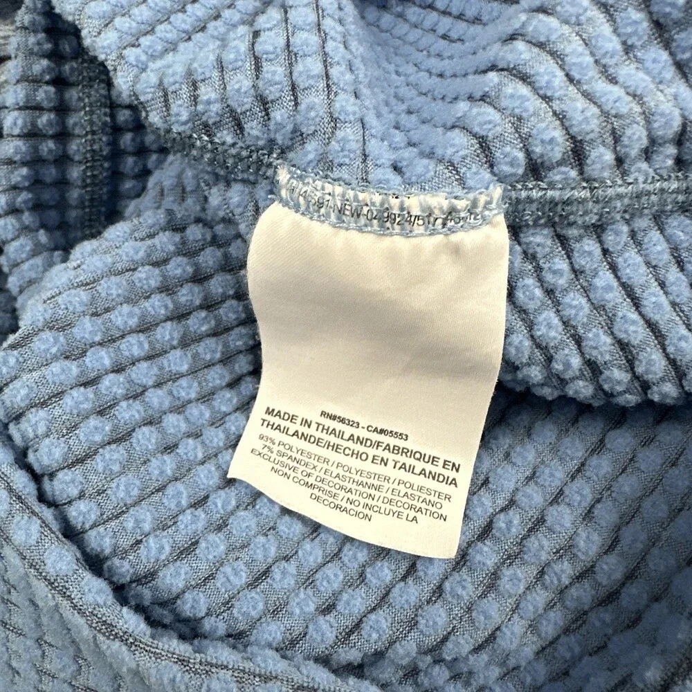 Nike Sweater Men Medium Blue Heather Running 1/4 Zip Pullover Reflective M